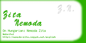 zita nemoda business card